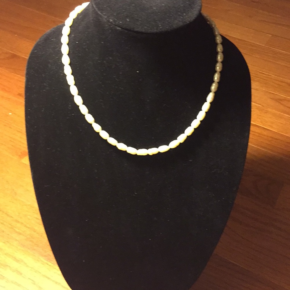 Seed pearl necklace